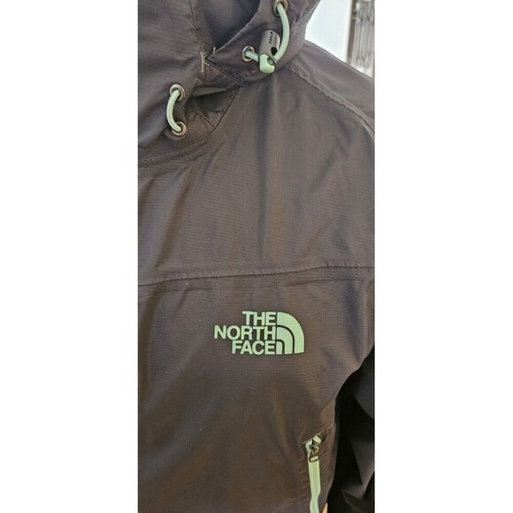 The North Face HyVent Hooded Windbreaker Ski Snow Rain Jacket Gray Men's Sz M - Picture 3 of 11